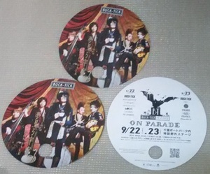 ★3枚セット★折曲防止梱包★非売品 未使用 BUCK-TICK FEST 2012 ON PARADE 夢見る宇宙 CD発売告知 ライブ宣伝 うちわ★バクチク 櫻井敦司