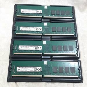 新品 Micron 64GBメモリ(16GB×4枚) 2Rx8 PC4-2666V-U DDR4 21300 288ピン NON-ECCメモリ送料無料