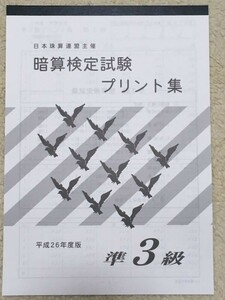 ☆そろばん☆日商・日珠連 暗算プリント集 準3級 佐藤出版 問題集