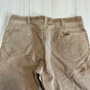 【レアピース】60s70s Lee BROWN DUCK PANTS 200 ブラウン ダックパンツ ビンテージ サイド黒タグ VINTAGE ジーンズ デニム 101 希少