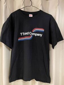 tt&co tt&カンパニー Tシャツ ブラック バックプリント Mサイズ バイカー ハーレー 旧車 チョッパー ビンテージヘルメット