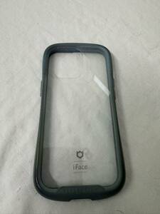現状品 iFace Reflection iPhone 13 Pro ケース クリア 強化ガラス (ペールブルー)