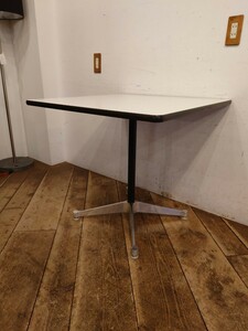 Herman Miller ハーマンミラー社 Eames イームズ コントラクトベーステーブル スクエア 正方形 幅76cm/ミッドセンチュリー カフェ 店舗什器