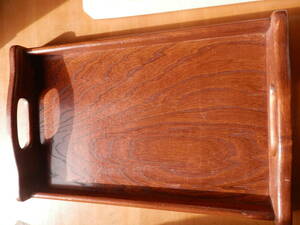 昭和レトロ　天然木 長方形 長手盆 （28×45cm） 煎茶道具 茶道具 カフェトレーとしても*1123