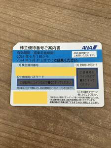 【2378】ANA　株主優待券　青　搭乗期限2024年5月31日まで　1枚