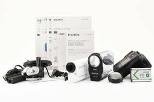 【動作良好美品セット】防水ハウジング付属★ SONY HDR-AS200V RM-LVR2 アクションカム ライブビューリモコン セット#M10432