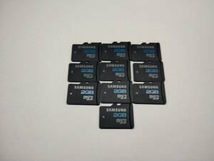10枚セット　2GB　SAMSUNG　microSDカード　フォーマット済み　メモリーカード