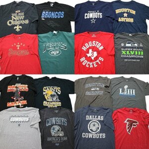 古着卸 まとめ売り プロチーム 半袖Tシャツ 16枚セット (メンズ XL ) NFL シアトルシーホークス ニューオリンズ MS8956 1円スタート