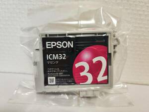 EPSON　インクカートリッジ　 ICM32　マゼンタ　※推奨使用期限切れ