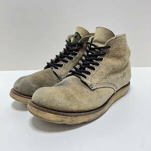 90s REDWING 半円犬タグ レッドウィング アイリッシュセッター ベージュ ヴィンテージブーツ サイズ9 27cm