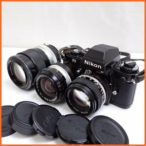 ★Nikon/ニコン F3 ボディ + レンズ/NIKKOR-Q Auto 135mm F2.8/Ai NIKKOR 50mm F1.4 他/付属品多数/まとめ/ジャンク扱い&1938900777