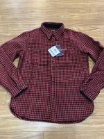 THE FLAT HEAD FN-SNF-010L 千鳥柄FLANNEL SHIRTS RED/BLK 38