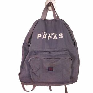 Papas パパス 通年 ビッグ ロゴ★ リュックサック バックパック デイパック バッグ Sz.F　メンズ　I4G00159_5#U