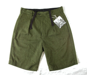 エンジニアードガーメンツ★2023ss モデル★ Sunset Short - Polyester Sharkskin /Olive【XS】