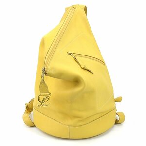 ロエベ LOEWE リュック レザー イエロー e55931a