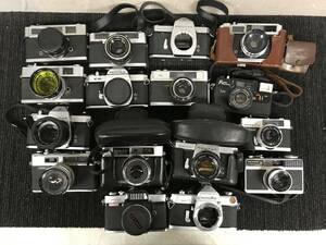 210☆フィルムカメラ　まとめ16台　PENTAX/FUJICA/YASHICA/minolta/KONICA/TOPCON　写真　ジャンク　写真追加有り