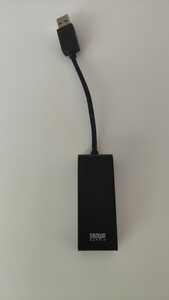 有線LANアダプタ　LAN-ADUSBRJ45GBK　サンワサプライ　Gigabit対応　有線LAN　USB3.0　