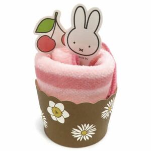ミッフィー【miffy】カップケーキ風ハンドタオル (さくらんぼ)「ミッフィーとゆったりカフェたいむ」