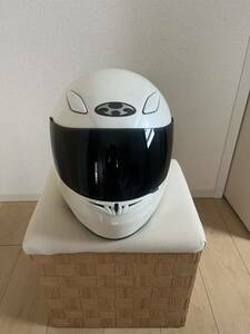  OGK KABUTO FF-RⅢ FFR3 フルフェイス　ヘルメット Lサイズ 59-60cm 白　スモークシールド
