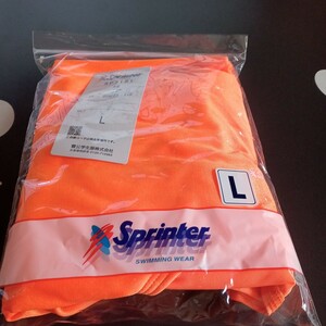 オレンジスクール水着。新品・未使用。size-L。オレンジ色。 Sprinter。 学校指定。 女の子。