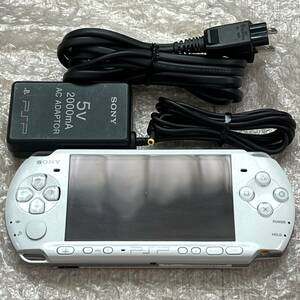 〈一部難あり・動作確認済み・最終型〉PSP-3000 本体 パールホワイト 充電器 PlayStation Portable 薄型