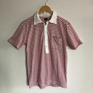 【古着】ps paul smit半袖ポロシャツ　ボーダー　赤　Lサイズ　ポールスミス　日本製　人気ブランド