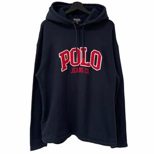 ■激レア■Prodigy 着用 90s POLO JEANS RALPH LAUREN パーカー M XL相当 ポロジーンズ ラルフローレン POLO SPORT ビンテージ