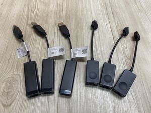 #7814-0926 (6SET) NEC Ethernet Adapter EX280 - USB-LAN 変換アダプタ PC-VP-BK06 1000BASE-T対応 発送:60予定