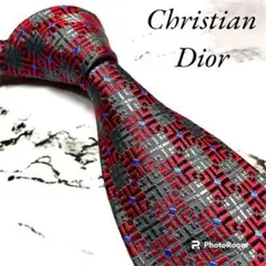 Christian Dior クリスチャンディオール ネクタイ 総柄 ブラック