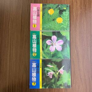 【訳あり品】カラー高山植物1・2・3 白史朗　ハンディ版　東京新聞出版局