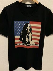 ★値下げ交渉あり★ヒステリックグラマー USA星条旗 ガールプリントTシャツ★L1468★超美品10中9★サイズS★hysteric 名作 完売 