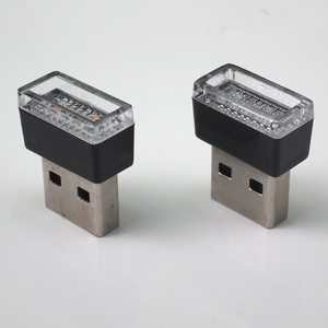[送料84円] 2個 イルミライト USB LEDライト イルミネーション レッド ＆ ピンク 中古品(点灯確認のみ) ナイトライト ベッドサイドランプ
