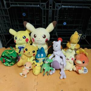 ◇ ポケットモンスター ぬいぐるみ まとめ ピカチュウ/ミュウツー/レックーザ/カイリュー 他 ポケモン 現状品 ◇ C91920