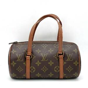 1円 LOUIS VUITTON ルイヴィトン モノグラム パピヨン22 筒型 ハンドバッグ ミニバッグ M51367 