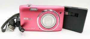 ★良品★　ニコン NIKON COOLPIX S3500 クールピクス ピンク #298