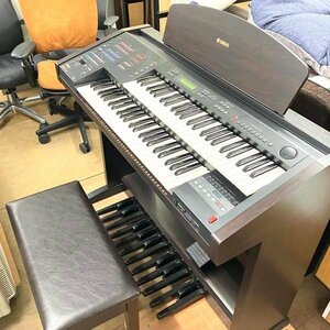 b)引き取り限定!!ヤマハ YAMAHA エレクトーン Electone EL-100 電子オルガン 2002年製 鍵盤楽器 中古※簡易動作確認済 イス/他有 発送不可