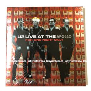 U2 LIVE AT THE APOLLO FOR ONE NIGHT ONLY ポストカードセット付き ファンクラブ限定 CD 新品 未開封