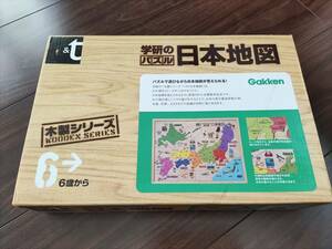 学研　日本地図　パズル　木製シリーズ