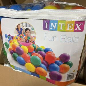 ボールプール　カラーボール　INTEX 100個セット　ビニールプール 