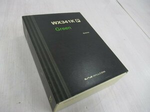 PZ2 15614※保証有 WILLCOM ウィルコム WX341K (Green) KYOCERA 京セラ 美品 PHS/携帯電話