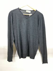 JOHN SMEDLEY◆セーター(薄手)/M/ウール/GRY