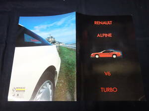 【1986年】ルノー アルピーヌ V6 ターボ / RENAULT ALPINE 専用 本カタログ / ㈱JAX【日本語版】