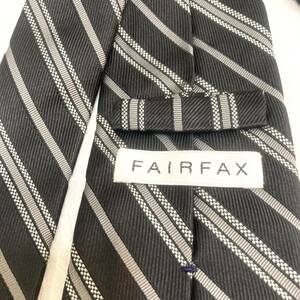 FAIRFAX ネクタイ　ストライプ　日本製　シルク