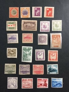戦前記念切手　24種　大正大礼、第1回国勢調査、昭和ご帰朝、関東局30年　など　未使用