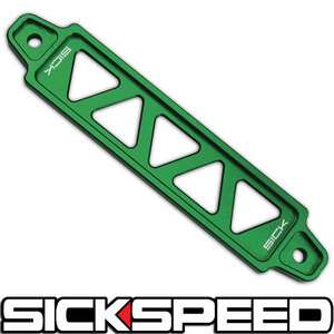 SICKSPEED バッテリータイダウン ステー グリーン D端子 シックスピード USDM JDM エンジンルーム スタンス VIP ドリフト 緑