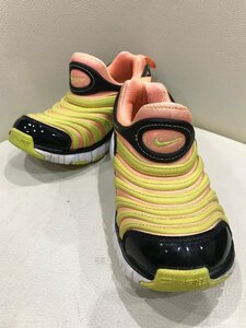 ■【YS-1】 キッズ ■ ナイキ NIKE スニーカー ■ フリー FREE 18cm 黄色系 × ピンク系 【同梱可能商品】K■