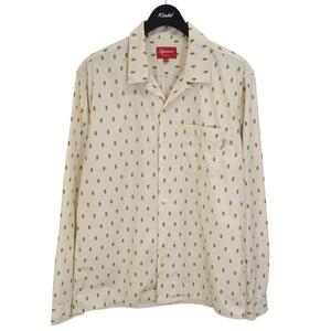 シュプリーム SUPREME Oval Dot Shirt オーバルドット オープンカラーシャツ 2013SS ベージュ サイズ：M 商品番号:8066000241166