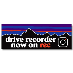 P【ドライブレコーダーnow on rec】マグネットステッカー