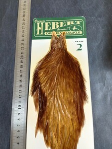 ☆ヒーバートヘンケープ#2ブラウン　Hebert Hen Cape #2　Brown☆ホワイティング　ドライ　ニンフ　ソフトハックル