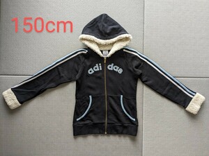 adidas ジップパーカー 150cm 子供服 アディダス ブルゾン スウェットパーカー キッズ